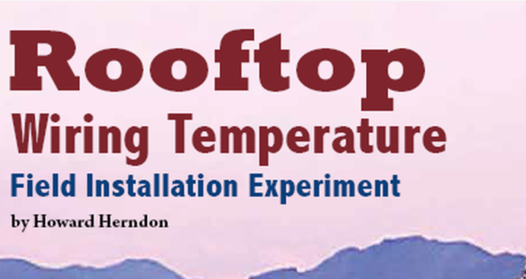 Wiring Temperature Field Installation Experiment by Howard Herndon